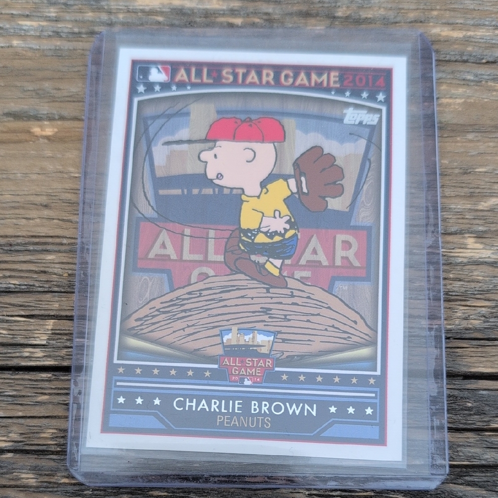 Charlie Brown Peanuts Topps Baseball Card 2014